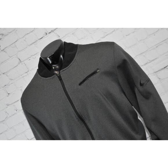 Nike Jacket Mens Size 2XL Basketball Gray Performance Polyester Dri-Fit Full Zip - Picture 1 of 7